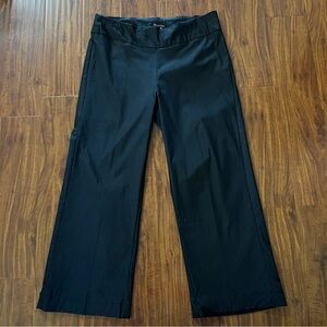 Chadwick’s Wide Leg Pull On Black Cropped Pants size 16 Petite
